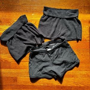 Lot of 3 Medium Adult Athletic Shorts for Dance, Gymnastics, Warm Ups, etc.